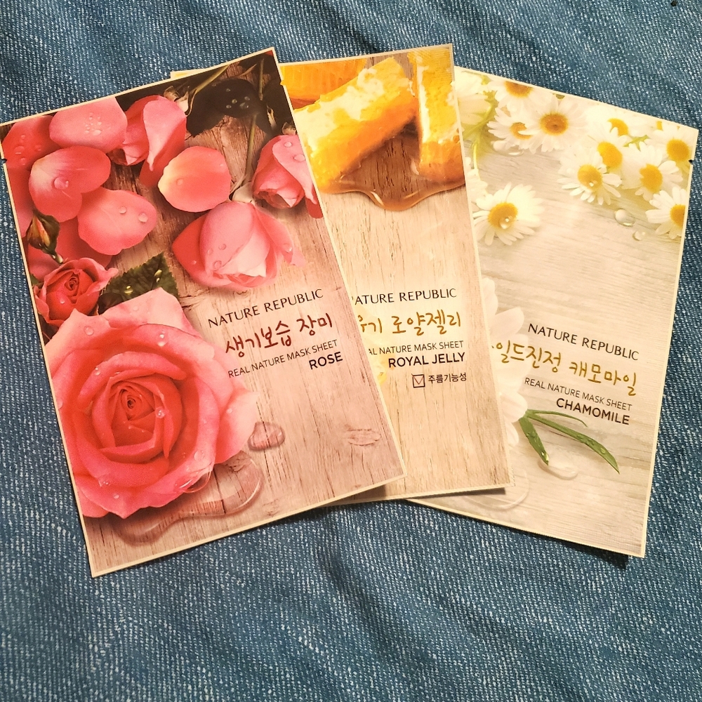 Bundle 3 Korean sheet mask